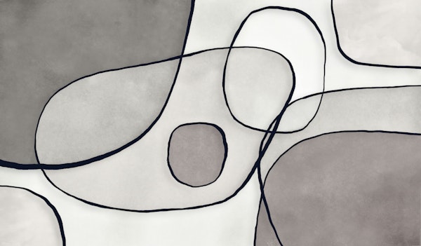 Artistic Geometric Blend Greige