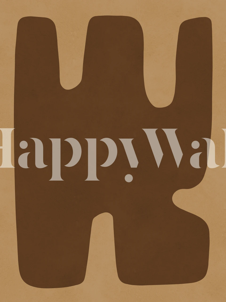 Abstract Terra Curve tapet i ett rum