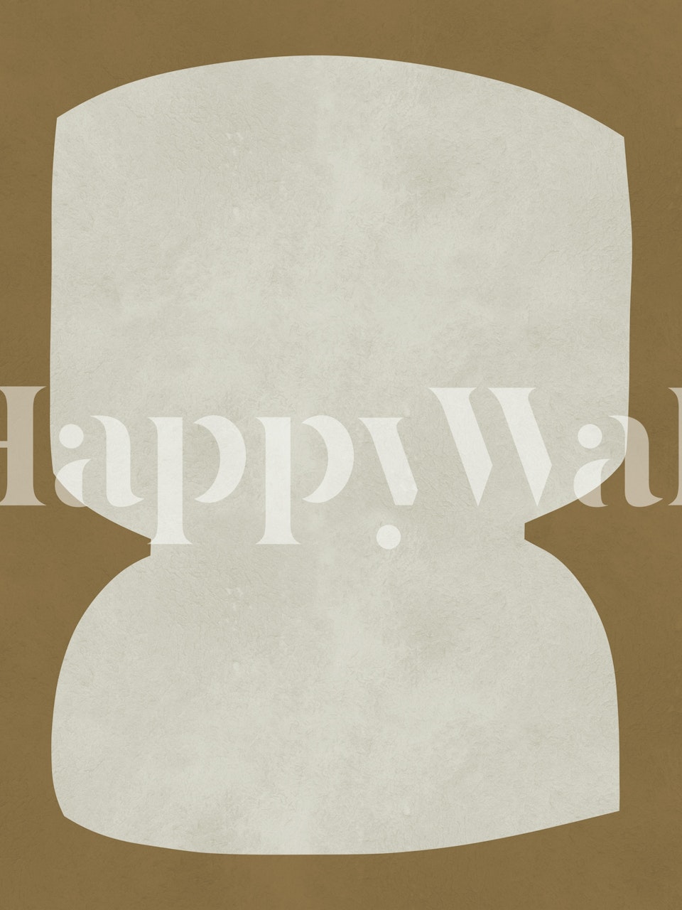 Carta da parati Contemporary ochre in una stanza