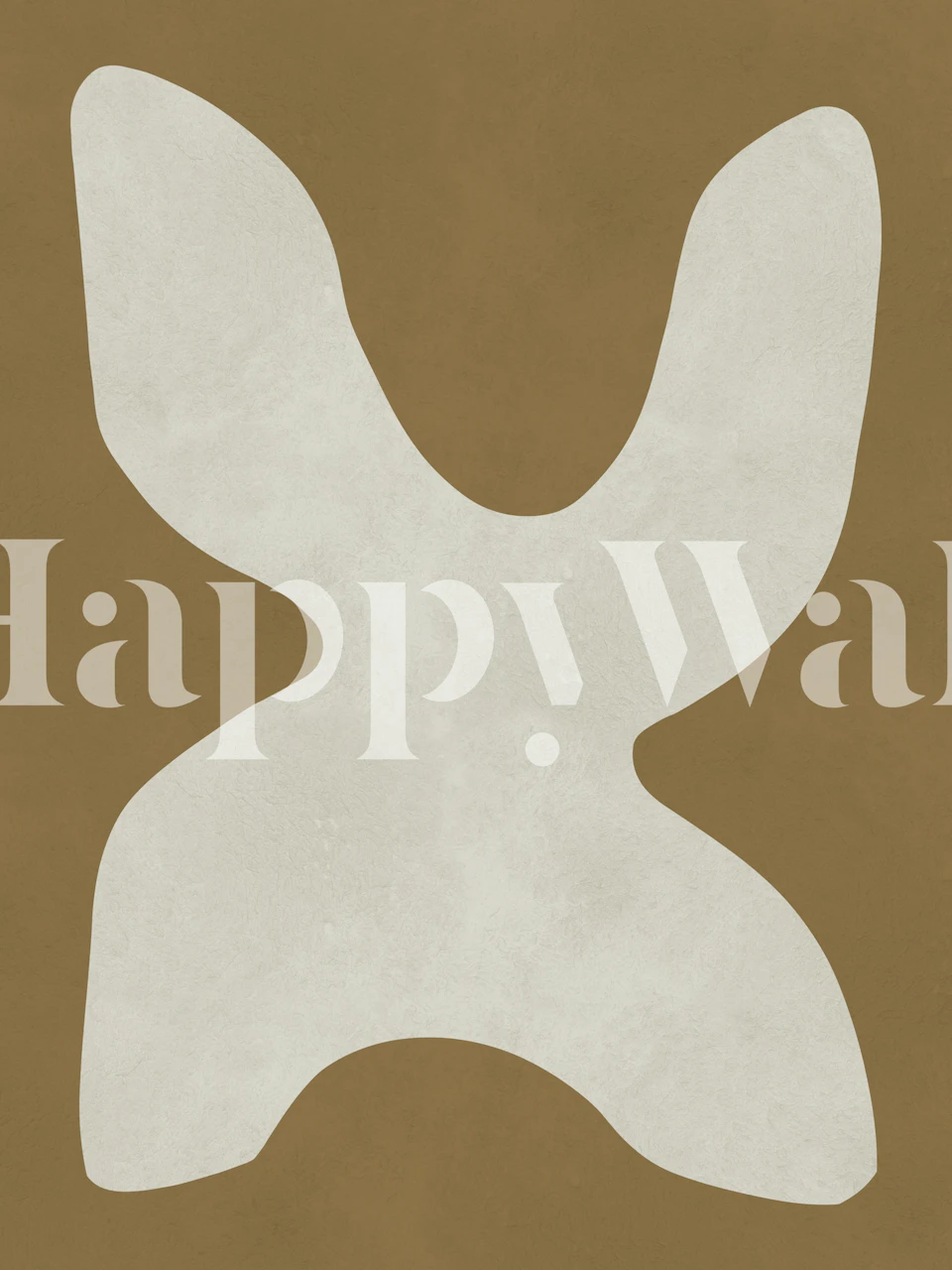 Carta da parati Organic Form Contrast in una stanza