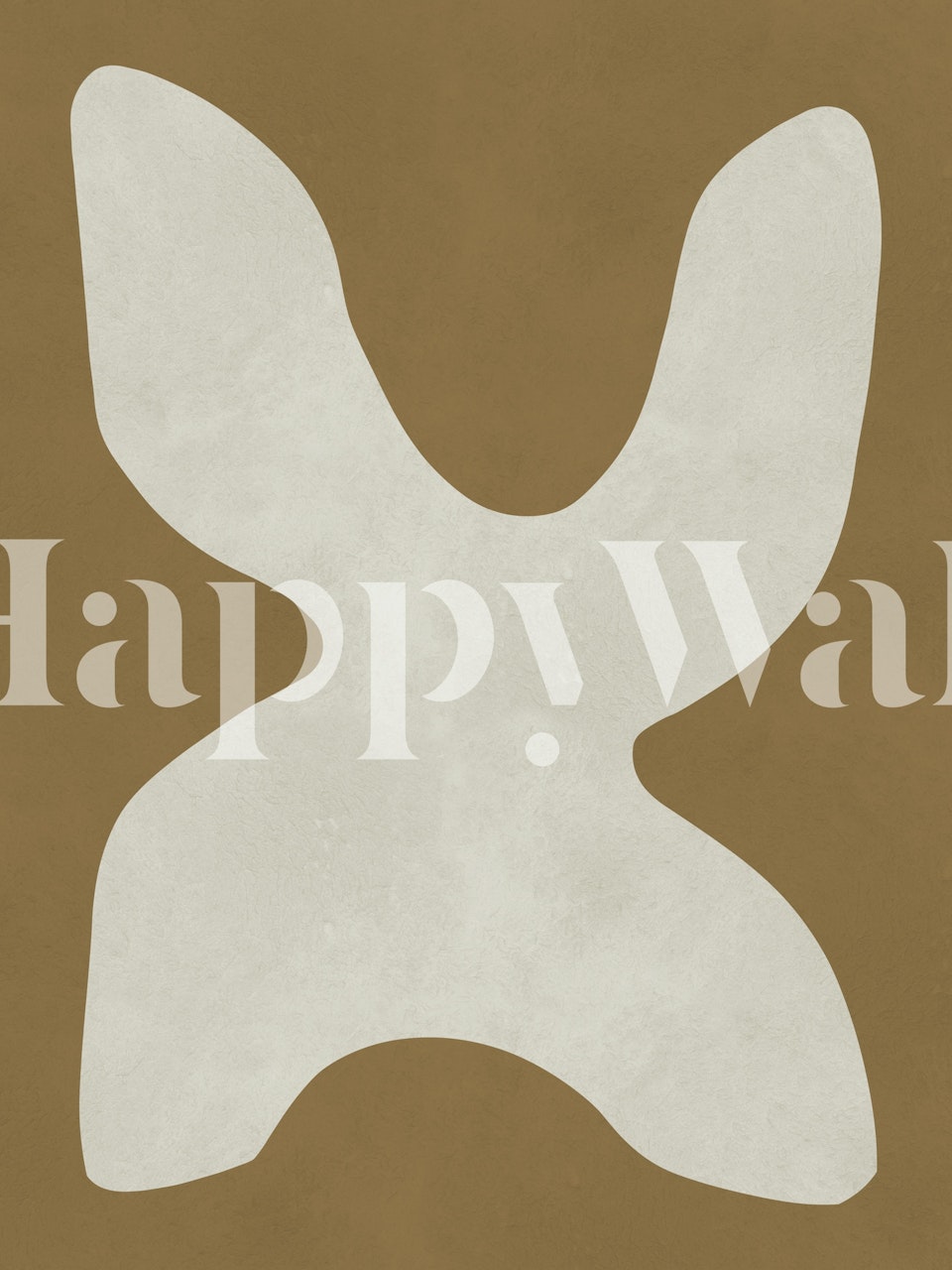 Carta da parati Organic Form Contrast in una stanza