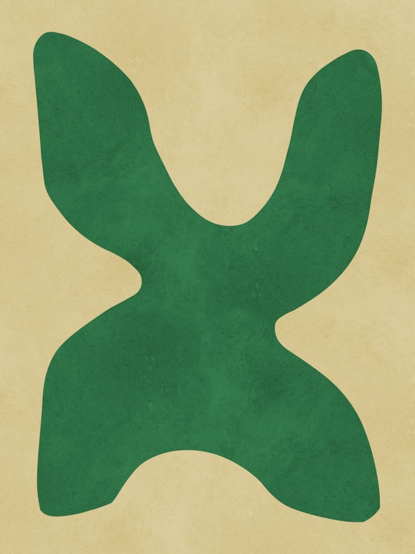 Emerald Abstract Shape