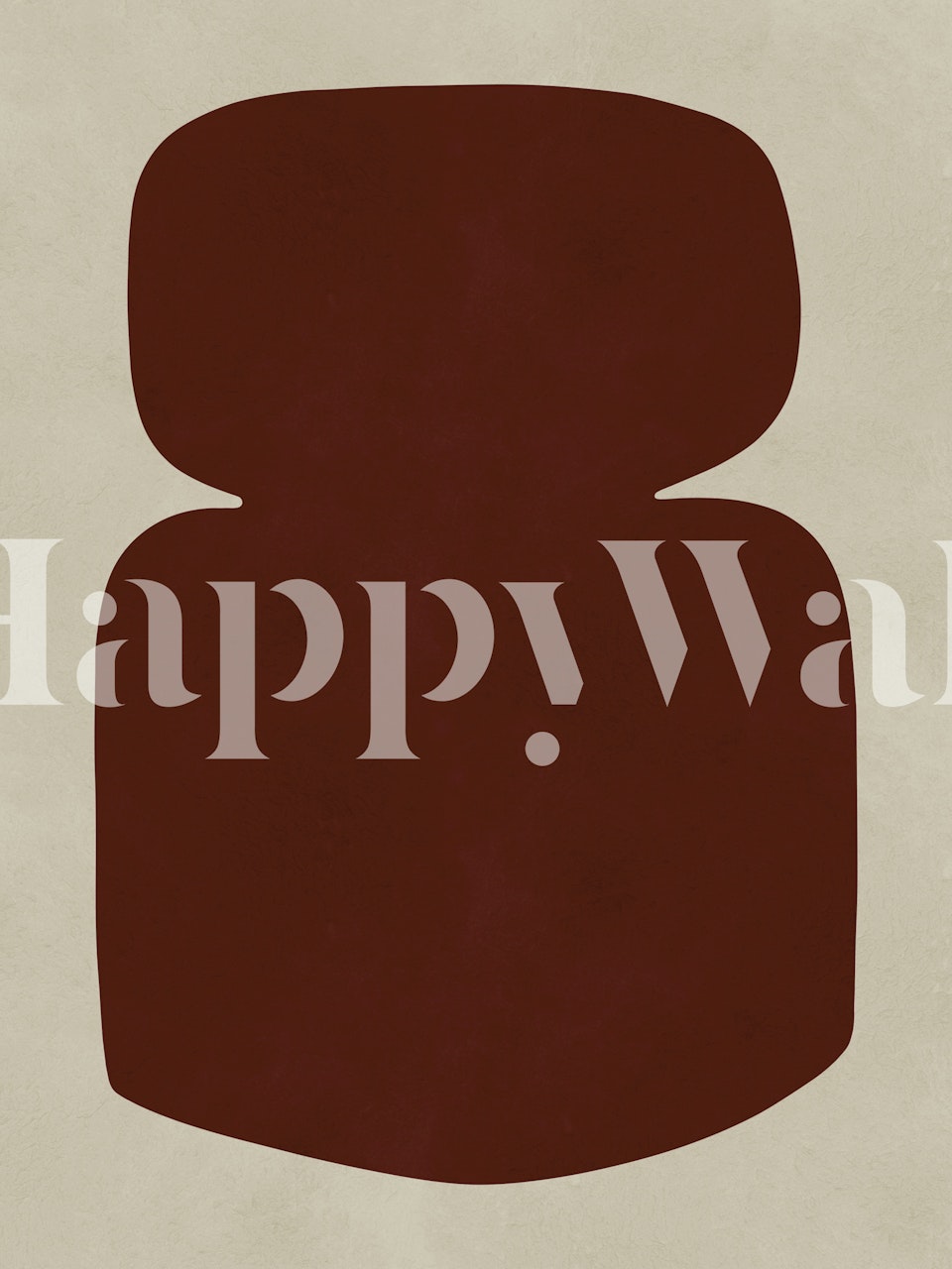 Carta da parati Modern Abstract Shape in una stanza