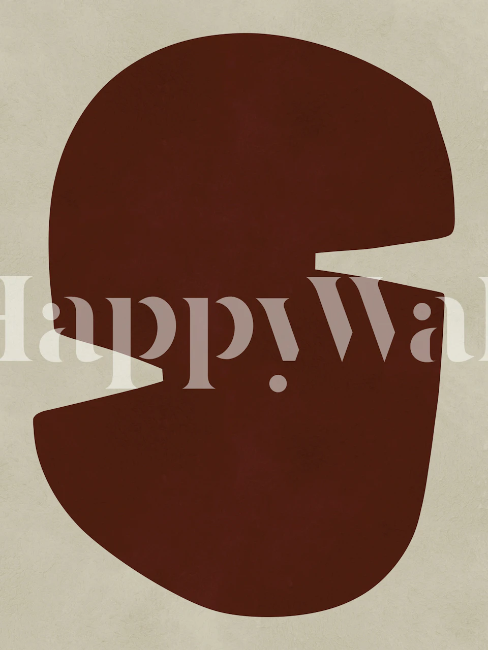 Brown geometric shapes on a textured background wallpaper