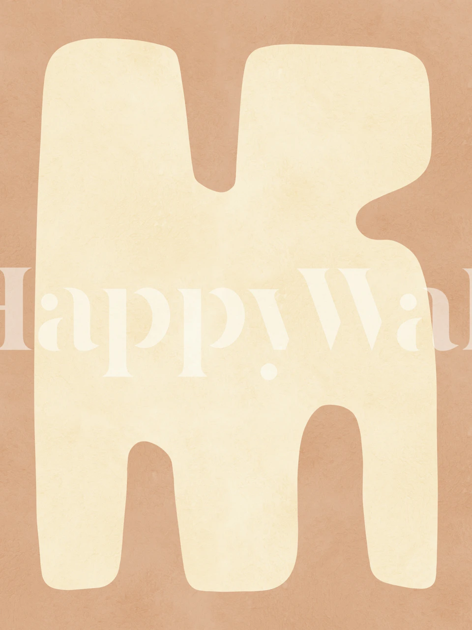 Abstract Terra Forms wallpaper in a room