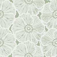 Zebra Flower - Sage Green 1 tapety
