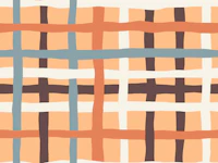 Playful Wavy Checkerboard Groovy tapet