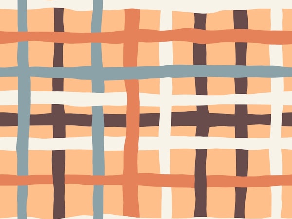 Playful Wavy Checkerboard Groovy