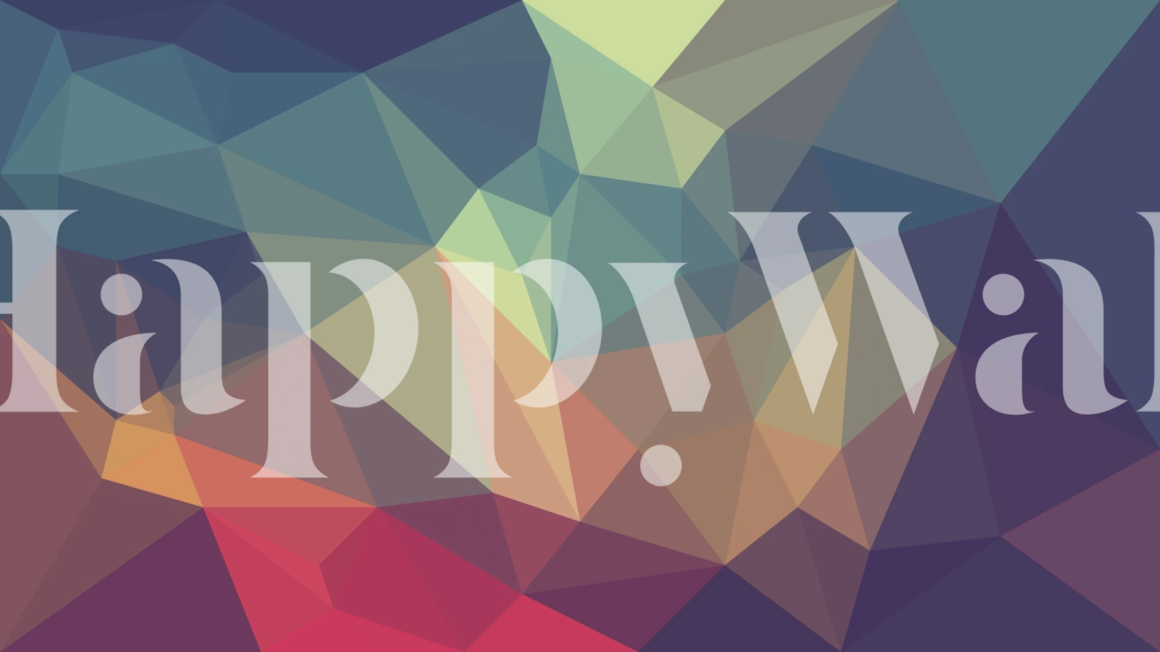 Polygon wallpaper design in a modern setting