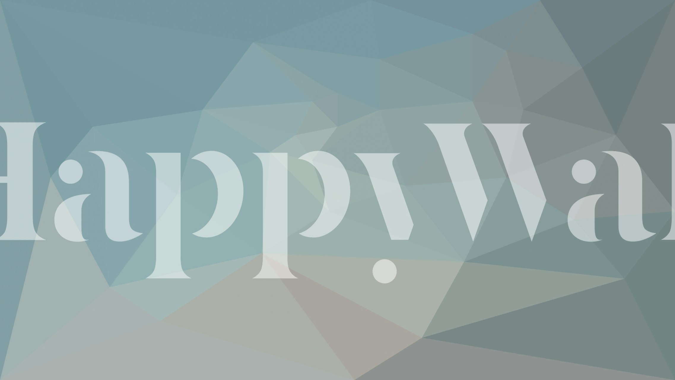 Geometric shapes in varying shades of blue and gray wallpaper