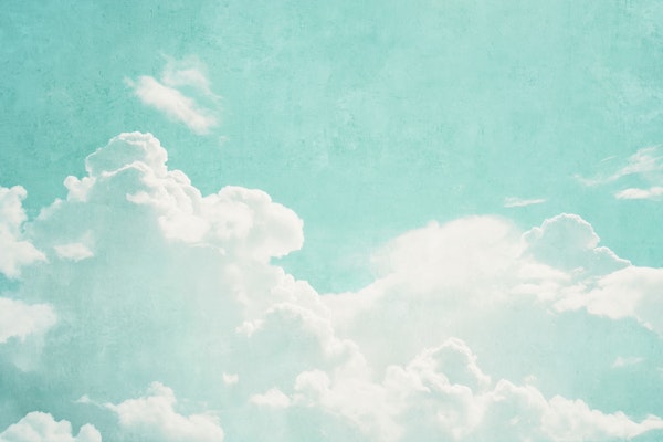 Aqua Sky Serenity Clouds