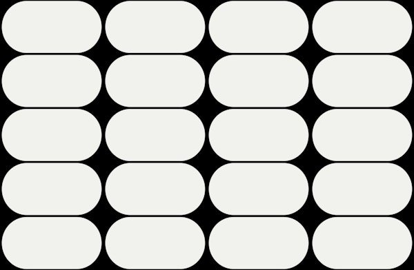 Black and White Mid-Century Pebbles