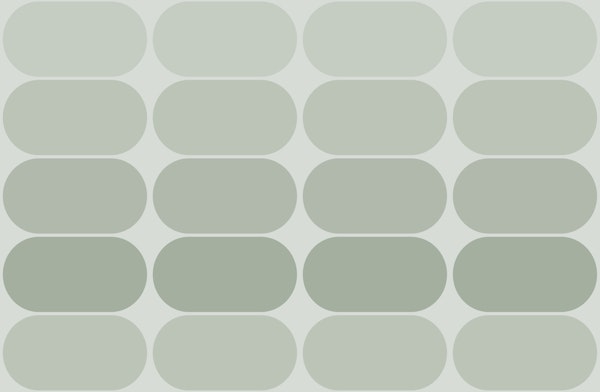 Mid-Century Pebbles Abstract Sage