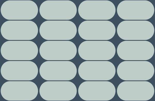 Mid-Century Pebbles Abstract Scandi Blue