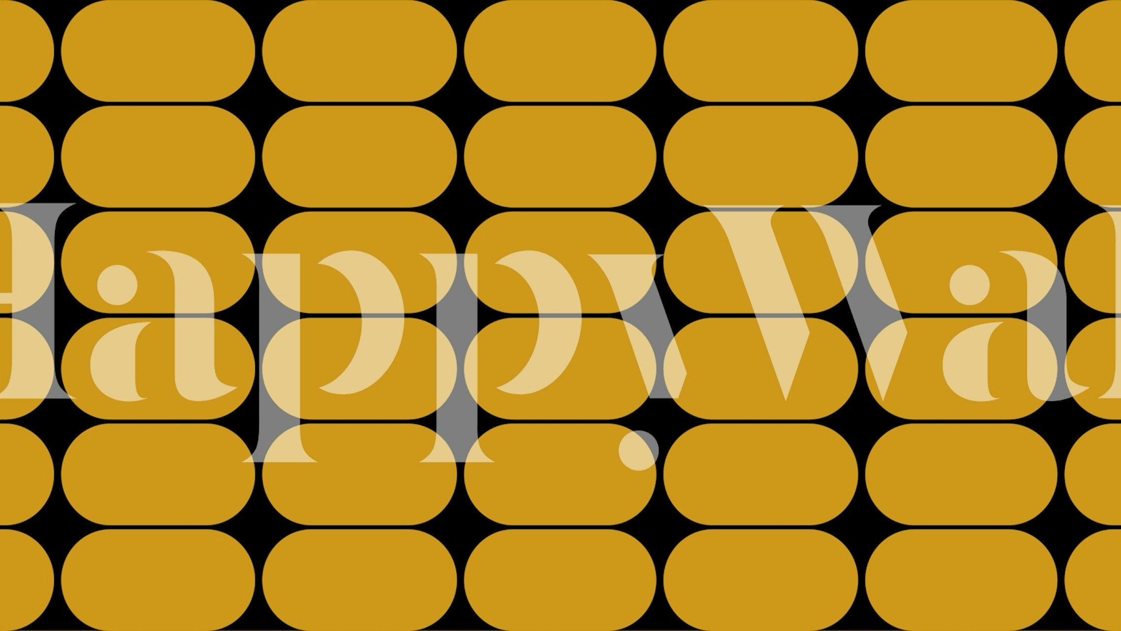 Golden Geometric Chic Wallpaper-Design