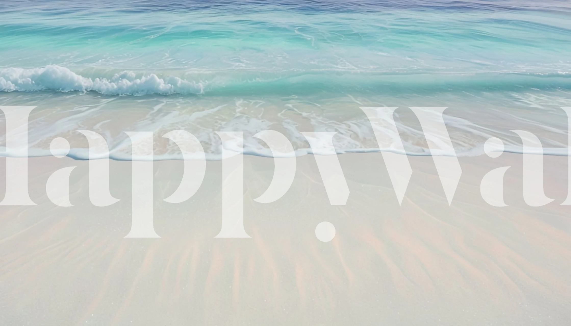 Crystal Waters Edge wallpaper in a room