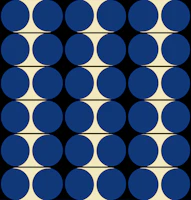 Navy Cutouts wallpaper