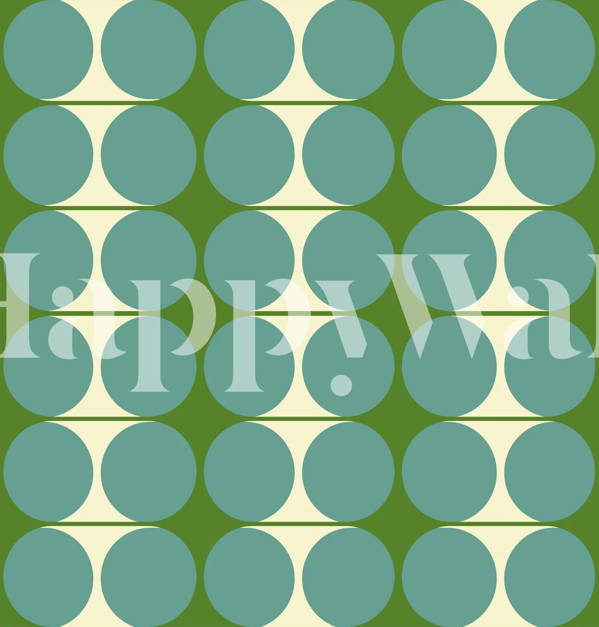 60s Cutouts wallpaper in a stylish room