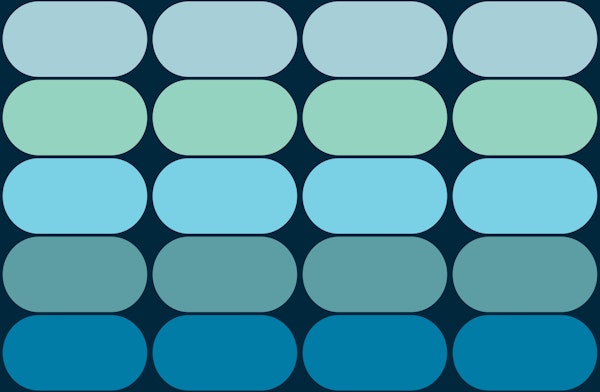 Mid-Century Pebbles Abstract