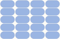 Blue Mid-Century Pebbles Abstract wallpaper