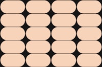 Contemporary Rounded Tiles wallpaper