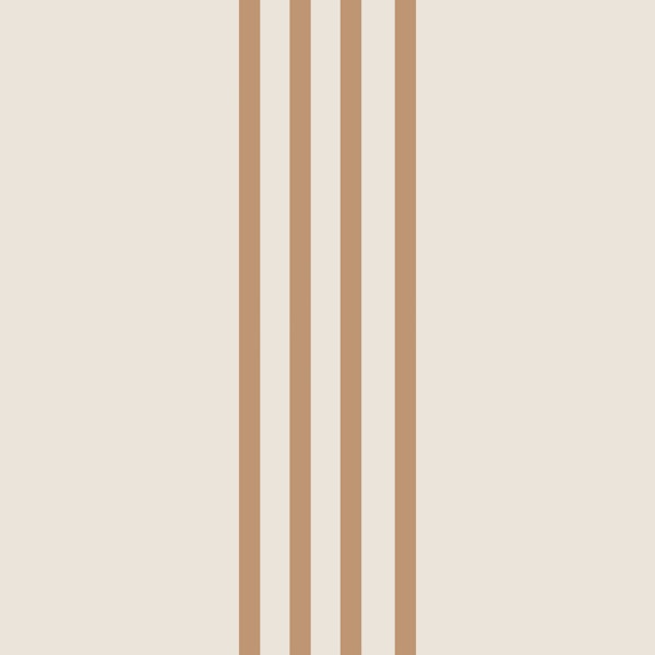 Sandy Taupe Stripes on off white