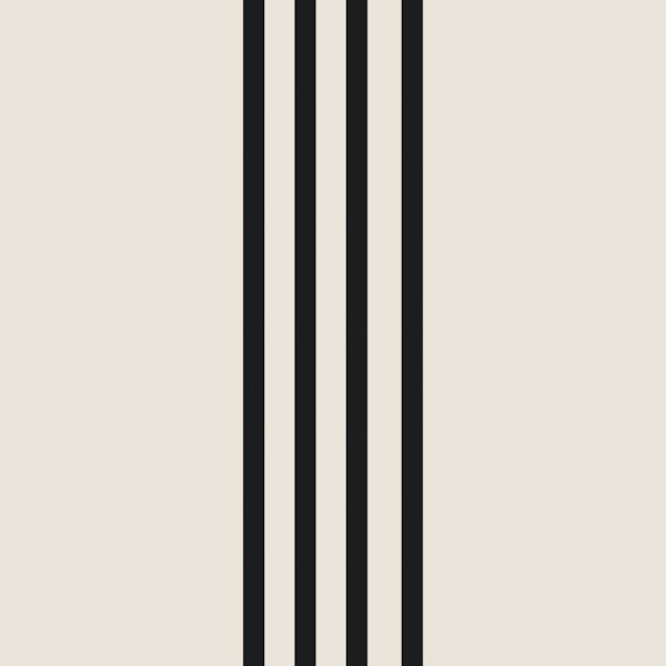 Minimalist Black Bands-stripes on off white