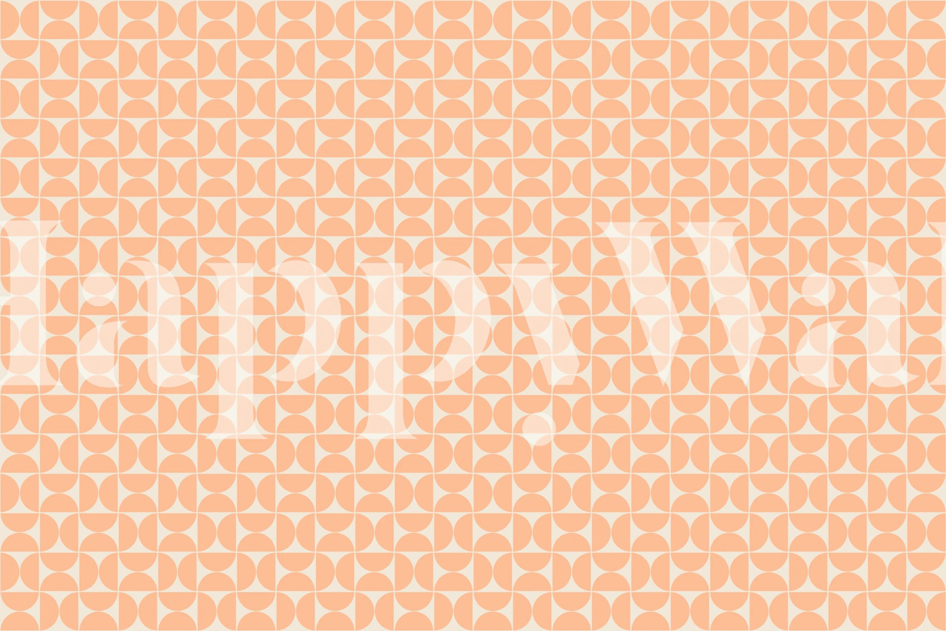 Peach geometric pattern design wallpaper