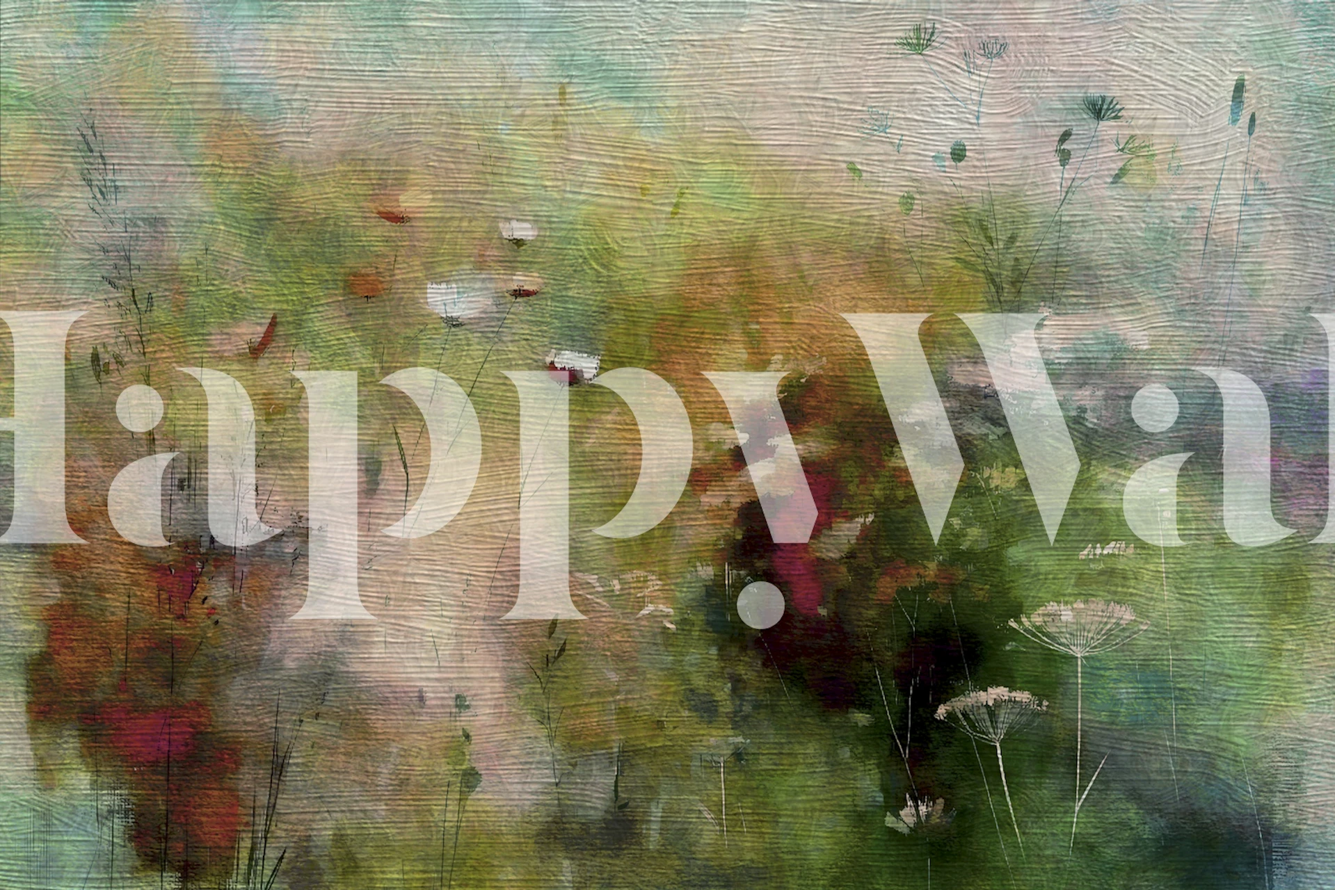 Pastel floral patterns with soft greens, pinks, and whites wallpaper