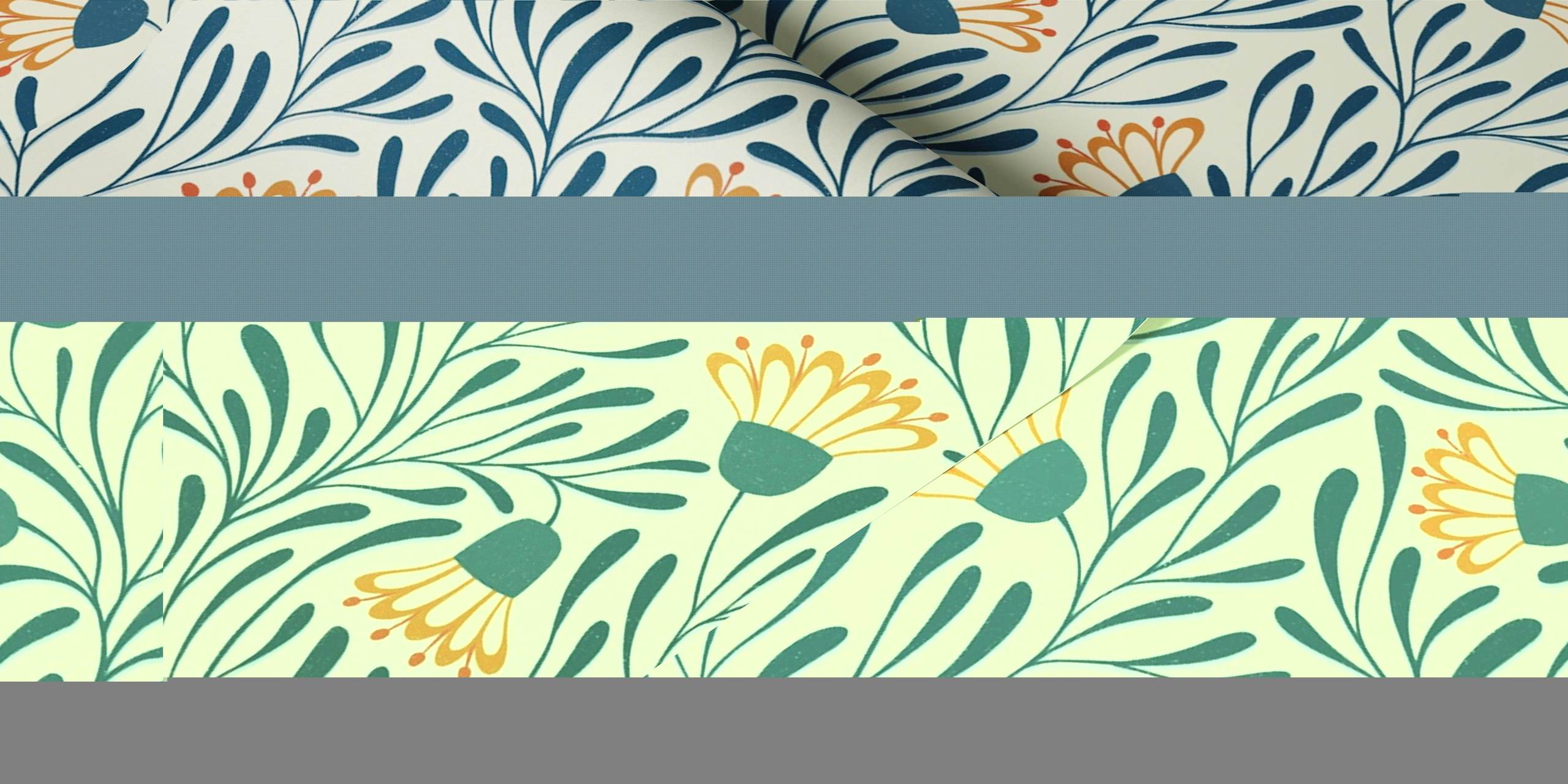 Floral tangled daisies wallpaper u sobi