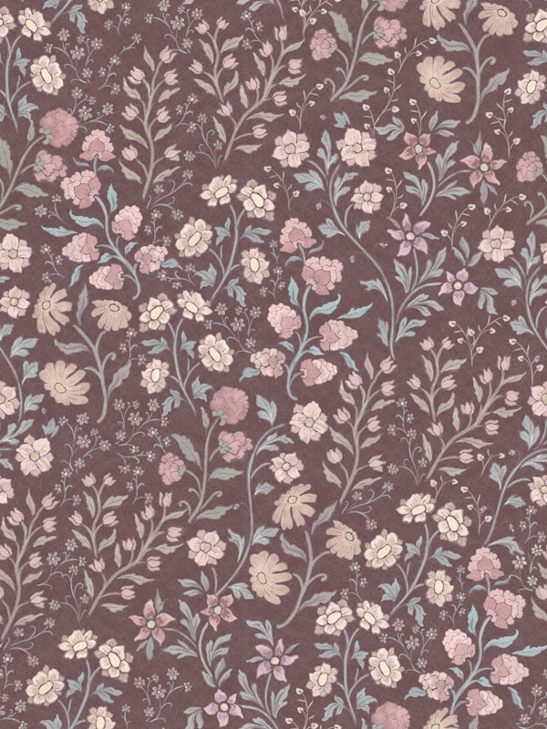 Vintage Bohemian Florals - Warm Brown