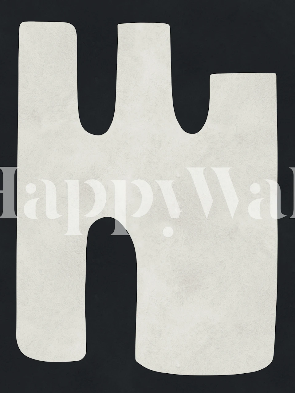 Arctic Hush Abstract wallpaper in a room