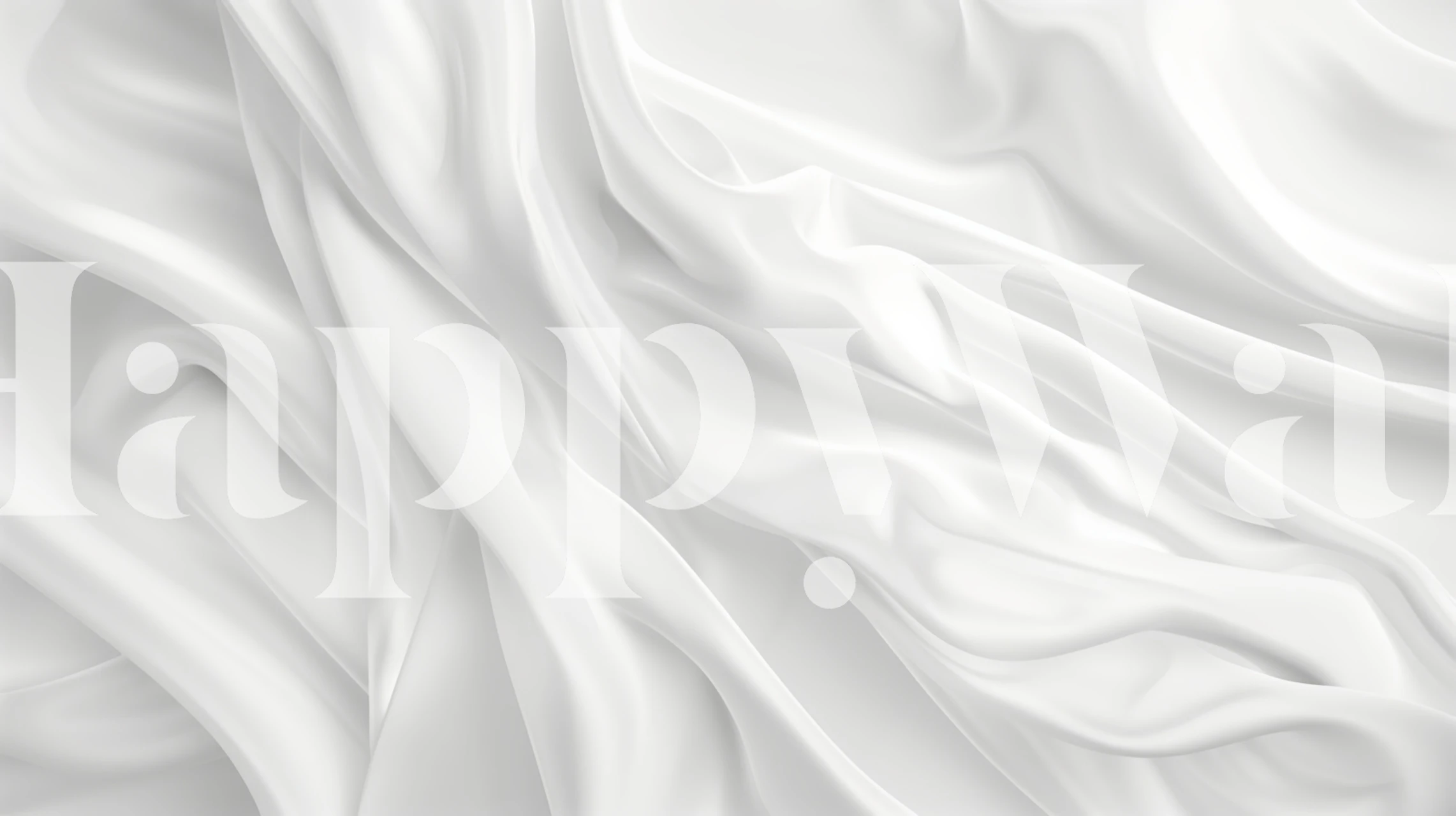 Elegancka biała tapeta satynowa w pokoju