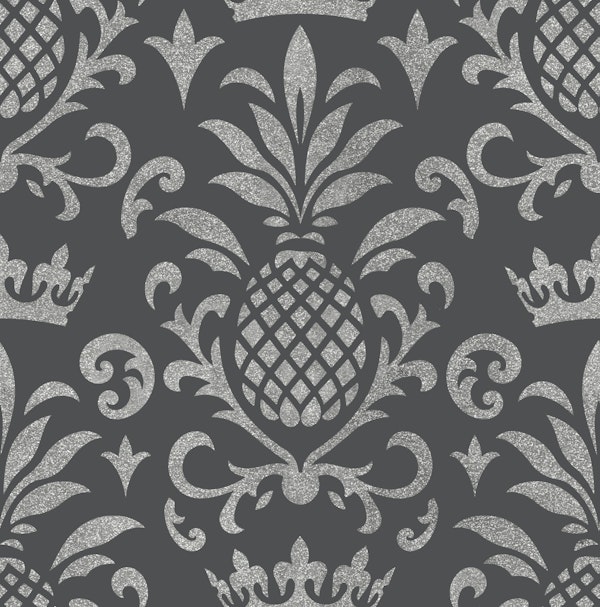 Royal Pineapple Elegance Silver Grey