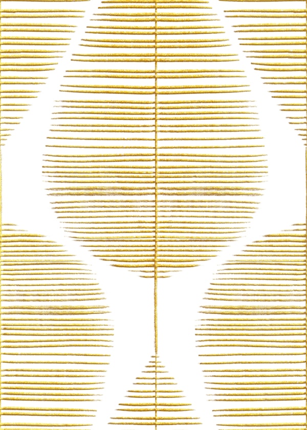 Gold Leaf Abstract Modern Boho