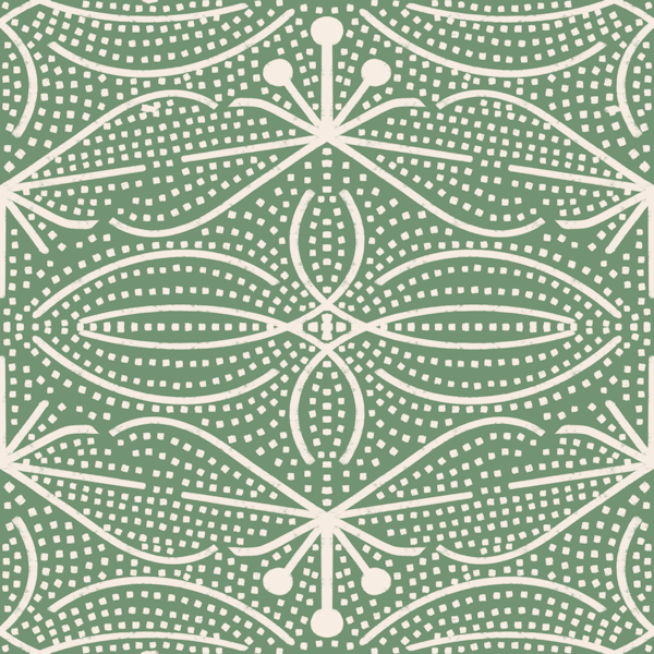 Bohemian Chic Leaves Sage