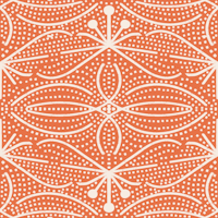 Bohemian Chic Leaves Orange ταπετσαρία