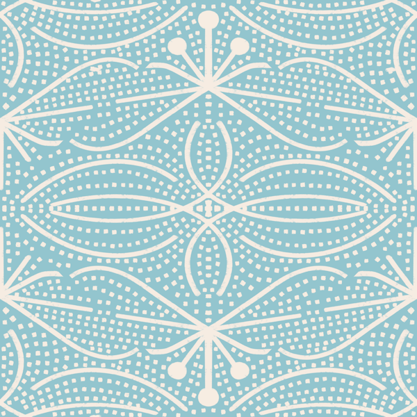 Bohemian Chic Leaves Light Blue