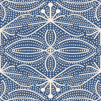 Bohemian Chic Leaves Blue ταπετσαρία
