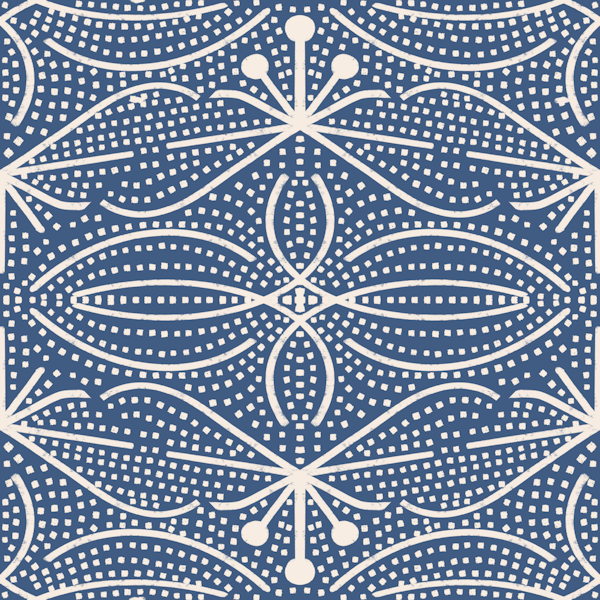 Bohemian Chic Leaves Blue
