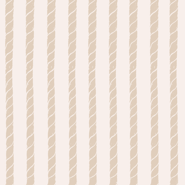 Nautical stripes.Twisted beige ropes.