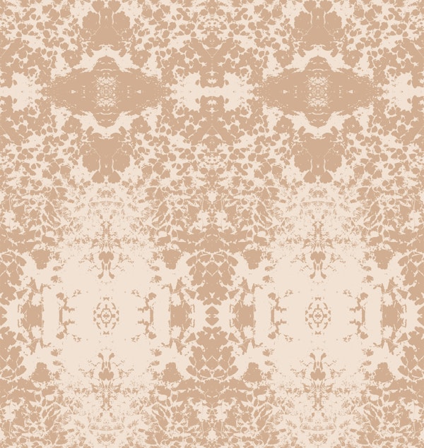 Abstract Nature Inspired Damask Touch - Peach