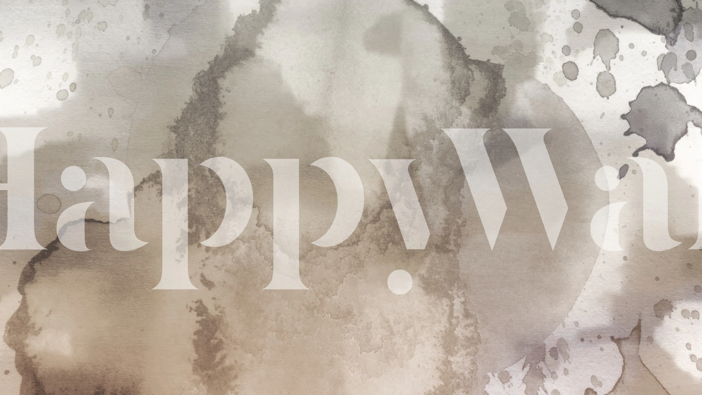 Abstract Ink Clouds wallpaper in a room