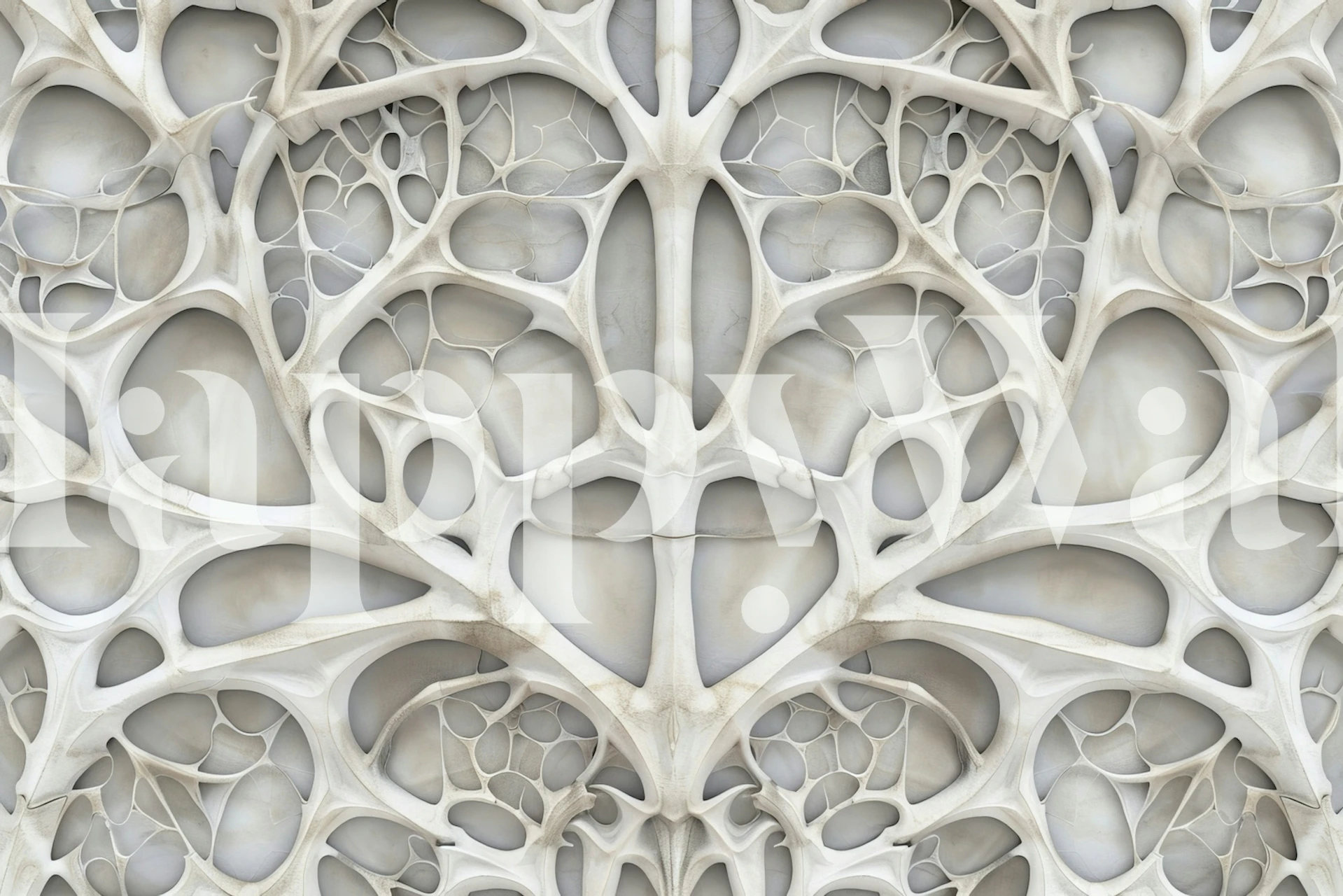 Abstract Bone Structure Wallpaper huoneessa