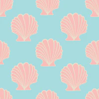 Cockles Scallop Seashells Coastal Beach Pink tapete