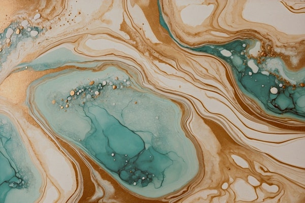 Teal Marble Luxury
