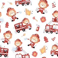 Lion Firefighter behang