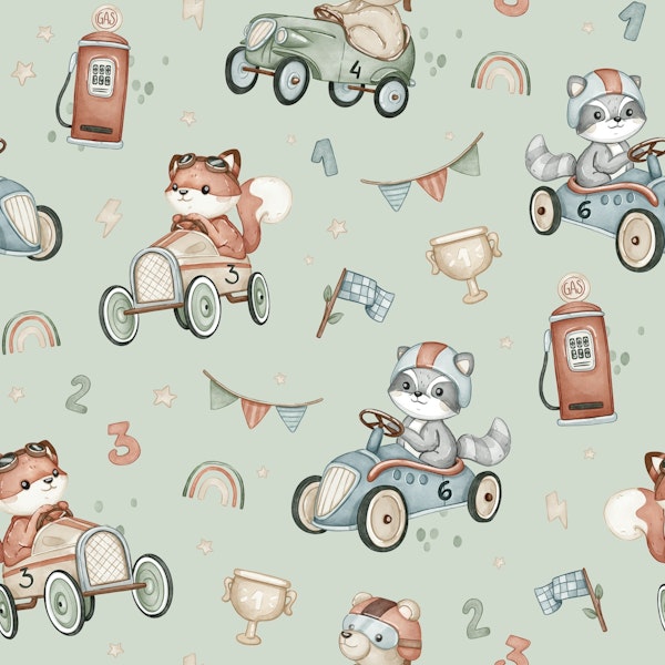 Woodland Race - mint