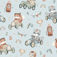 Woodland Race - blue ταπετσαρία