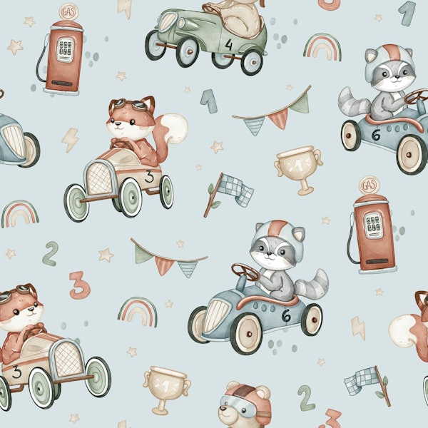 Woodland Race - blue